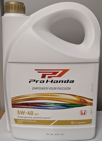 ОЛИВА МОТОРНА HONDA HFS 5W40, 4Л (44427)