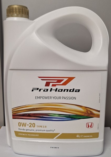 ОЛИВА МОТОРНА HONDA 0W20 TYPE 2.0, 4Л (44387)
